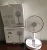 Draagbare USB-fans Telescopische opvouwbare Mini Ventilator Elektrische LED FAN Koeler USB Oplaadbare Desk Fans Zee Shipping LJJO8057