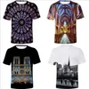 Notre Dame De Paris T-Shirt 3D Print Tops Summer Women Men Clothes Female Casual Short Sleeve Shirts Plus Size Blusas Costume Vestidos B5117