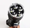 Taschenlampen DHL 50W Ultraviolette Taschenlampe 5 UV-LED 395nm Lila Licht Taschenlampe Linterna Verwenden Sie 4 * 18650 Batterie mit USB-Ladegerät