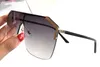 Hele luxe 0291 zonnebril voor mannen Designer Fashion Wrap Half Frame Coating Lens Zomerstijl Vintage Outdoor Brillen oculos229x