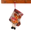 Christmas Stocking Mini Sock Santa Claus Candy Gift Torba Xmas Drzewo Wiszące Wisiorek Drop Ornament Dekoracje do domu