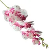 PU Single Stam Orchid (9 Heads / Piece) Kunstbloemen Phalaenopsis Real Touch Butterfly Orchids voor bruiloft centerpieces