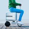New 24V 250W folding luggage scooter for travel,Electricity Motorized Rideable suitcase Skateboarding with TSA Lock