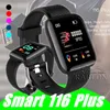 116 Plus Smart Horloge Armbanden Fitness Tracker Hartslag Stap Teller Activiteit Monitor Band Polsband PK 115 Plus M3 M4 voor Android