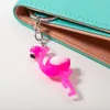 20 pièces porte-clés flamant rose mignon dessin animé Animal sac de voiture porte-clés porte-clés sac hommes femmes porte-clés petit pendentif porte-clés