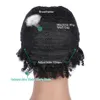 Nouveau court droit bob coupe de lutin perruque brésilienne Remy cheveux humains 150% sans colle aucune dentelle avant perruques pour les femmes noires