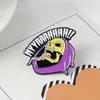 MYYAAAHHHH!! Enamel Pin Long tongue Death badge brooch Lapel pin Jeans bag Shirt Collar Punk Skeleton Jewelry Gift for Friends