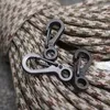 10pcslot Spring Backle Snap Alloy Nickel Placing Mini Key Ring Carabiner Bottle Hook Paracord Camping Accessories6018363