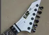 FDOH-002 de alta calidad, color blanco, patrón de personalidad, hardware negro, guitarra eléctrica Kirk Hammett Ouija, envío gratis 5,0