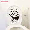 Cartoon Lächeln Toilette Aufkleber Tapeten Allgleiches Stil Kunst Wandbild Wasserdicht Für Toilette Home Decor Hintergrund Abnehmbare