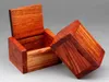 Petite boîte de rangement en bois rétro, petite boîte de rangement en bois de rose pour bijoux, trésor de perles, étui en bois, organisateur Vintage, expédition rapide