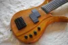 Фабрика Orange 7 Strings Electric Bass Guitar с красным деревом Bodyblack Hardwaresmap Grain Veneercan будет настроен 4205050