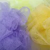 Banyo Duş Vücut Sünger Örgü Net Şeker Renkler Örgü Sünger Yumuşak Banyo Fırça Süngerleri Scrubbers Rastgele Renk ST084