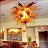 New Trending LED Hand Blown Murano Glass Ceiling Lights Warranty Colorful Art Decorative Designer Glass Pendant Lamps Crystal Chandelier