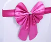 Sillas de la silla de la boda de Spandex Arco al por mayor Bowknot Gasa Sauce Cubierta elástica Sillas de organza Sash Buckle Pink Back Bandas de cinta BeltSN2419