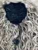 Clip di coda di cavallo capelli umani grigi in sale e pepe ricci coda di cavallo parrucchino capelli grigio argento estensione 1PC 120g 10-20 pollici