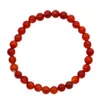 2019 Modeschmuck aus natürlichem Achatstein, 6–10 mm, kugelförmiges rotes Achat-Perlenarmband