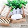 Porte-savon en bois LOGO personnalisé sculpté savons plats vente en gros boîte de support en bois Nanzhu supports faits à la main