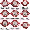 New style popular mink Lashes Silk eyelashes 3D mink eyelashes 25mm 16 pairs lashes book Thick long Lashes False Eyelash box eyelash book