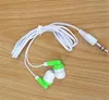 Słuchawki Candy Universal 3.5mm Jack Jednorazowe słuchawki Słuchawki Earbuds Zestaw głośnomówiący dla iPhone Samsung Android Telefon MP3