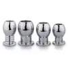 Big Anal Beads Hollow Butt Plug Peep Vaginal Anus Metal Dildo Stainless Steel Anal Plug Dilator Bdsm Sex Toys For Men Women Y190716