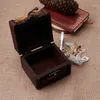 Mini Wooden Storage Box Case Jewellery Cufflinks Chest Small Gift Vintage Map