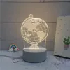 3D LED Lâmpada Criativa 3D LED Night Lights Novidade Ilusão Night Lamp Illusion Lâmpada de mesa de ilusão para casa decorativa luz