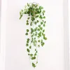 Hanging Vine Leaves Artificial Grass Plants Garden Wedding Party Decorations Wall Decor Decorative Flowers Wreaths XD19868