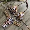 2021 New Bikini Set Summer Gilding Cloth Splicing Swimwear Bandage Brazilian Bikini Women Beach Wear Bathing Suit Popular Female Swimsuit