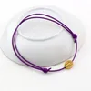 50pcs jóias que fabricam corda de cera Cordão ajustável Medalha de pulseira de pulseira Benedict Santa Cruz Spacers Oval Beads7562004