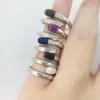 Fashion-Hit Season Match Ring 925 Sterling Silver Ring Light Me Fire with colorful Stone Women Rings Match Stick Ring