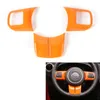 ABS Orange intérieur kit décoration 2 portes 10 pièces décoration couverture pour Jeep Wrangler JK 2011-2017 accessoires de voiture