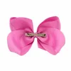 Pollici 30 Pz / lotto Colorful Big Kids Girls Solid Ribbon Hair Bow Clips con grandi forcine Boutique Hairclips Accessories588