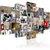 패션 벽 예술 캔버스 그림 5 조각 초록 Banksy Graffiti Collection Modern Home Decoration 선택 색상과 크기 FRAM315H