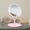 Miroir de maquillage à LED réglable 3 lumières miroir de maquillage avec lampe de bureau Rechargeable fille Portable miroir lampe de Table XD23559