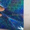 Adesivi avvolgenti in vinile olografico neo blu per avvolgere l'auto con bolle d'aria Arcobaleno libero cromato Dimensioni foglio grafico rivestimento auto 1,52x20m / rotolo