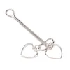 1Pair Metal Metal Clamp Heart Bead Shape de aço inoxidável Gspot Labia Clitoris Clipe de mama BDSM Exótico Toy Sexo para Casal Flirtin2234854
