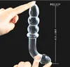 Anal Dildo Bead Glass Crystal Butt Plug Vagina Stimulering Anal Plug Sexleksaker för Kvinnor Sexprodukter Kvinnlig Onani