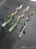 Color bending dragon whisker glass bongs accessories   , Glass Smoking Pipes colorful mini multi-colors Hand Pipes Best Spoon glas