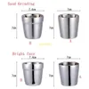 150pcs 180ml Stainless steel cup coffee mug double wall wine beer milk mug1