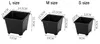 Square Nursery Plastic Flower Pot Planter 3 Size for Indoor Home Desk Bedside or Floor and Outdoor Yardlawn or Garden Planting D7840523