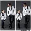 Populares White Boys Smoking Ocasião Formal Preto Xale Lapela Crianças Tuxedos de Casamento Criança Partido Blazer Do Feriado Terno (Jacket + Pants + Tie) 87