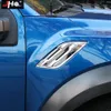 ABS Chrome Fender Air Vent saída Tampa guarnição Kit para a Ford F150 Raptor 2015-2018