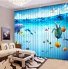 Customized 3d curtains for living room bedroom Bamboo waterfall scenery blackout luxury curtain 3d stereoscopic modern curtains