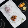 صحن الصحون الإبداعية شفافة بنوم بنح لوحات الفاكهة وجبة خفيفة الذهبي الصحن الزجاج مجموعة أدوات المائدة الخاصة