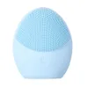 Facial Cleansing Brush Sonic Vibration Face Cleaner Silicone Deep Pore Cleaning Electric Waterproof Massage Brush XBJK1912