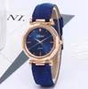 Women men Watch Luxury Fashion Leather gold Casual clock Analog Quartz Crystal Gem Wristwatch Rhombus bracelet watches