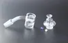 Kwarcowy paznokieć do palenia za pomocą wirującej czapki węglowodanów i Perl Pearl Samica samca 10 mm 14 mm 18 mm staw 90 stopni szklane bongs