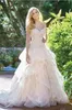 Jasmine 2019 A Line Wedding Dresses Sweetheart Tiered Skirts Lace Appliques Wedding Dresses Luxury Ruffle Plus Size Sweep Train Bridal Gowns