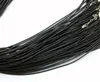 Groothandel 10 stks / partij zwart lederen koord wax touw ketting keurster clazing diy sieraden accessoires voor hanger 45 + 5cm